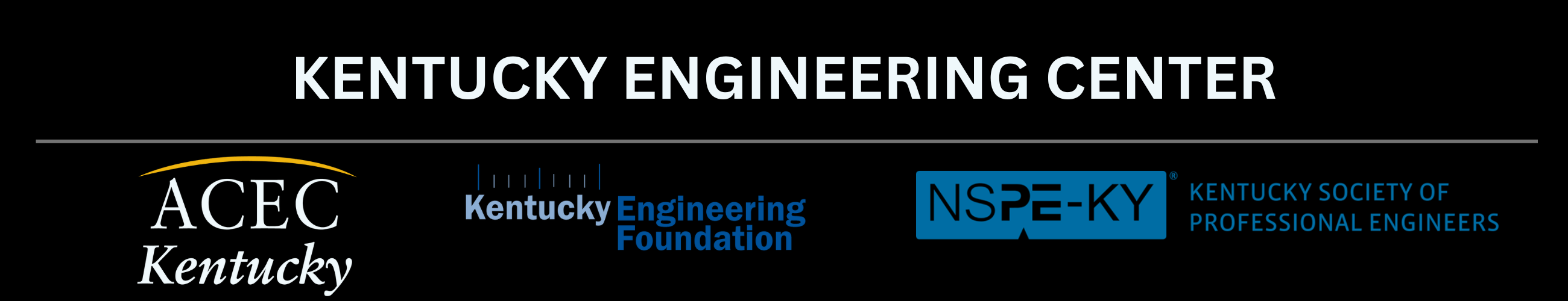 Kentucky Engineering Center logo with ACEC Kentucky, Kentucky